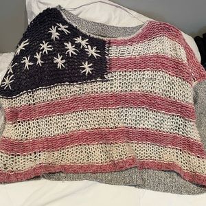 Fun knitted American sweater